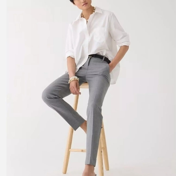J. Crew 365 Gray Cameron Slim Cropped Pants Size 6 - Picture 3 of 9